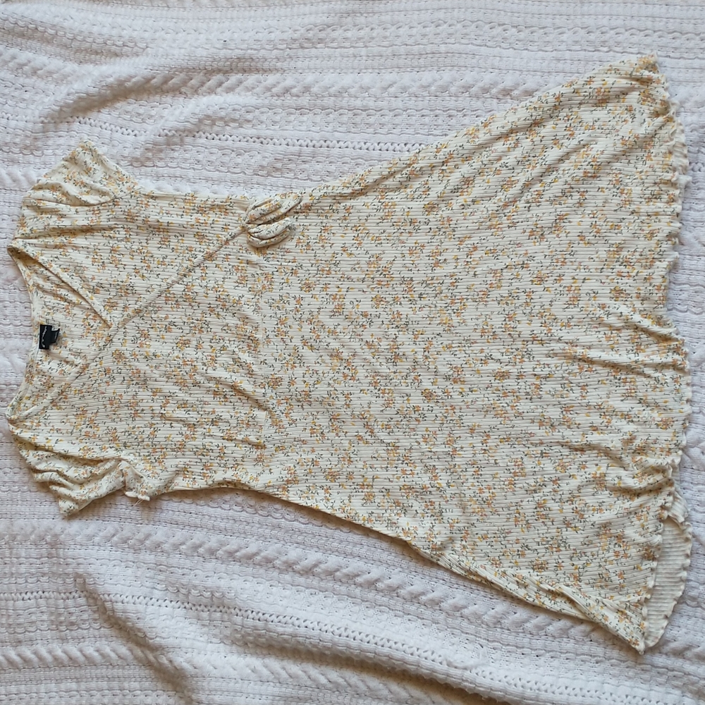 Girls faux wrap dress